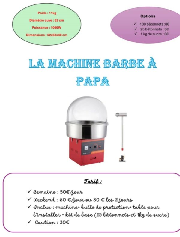 Machine barbe à papa – Image 3