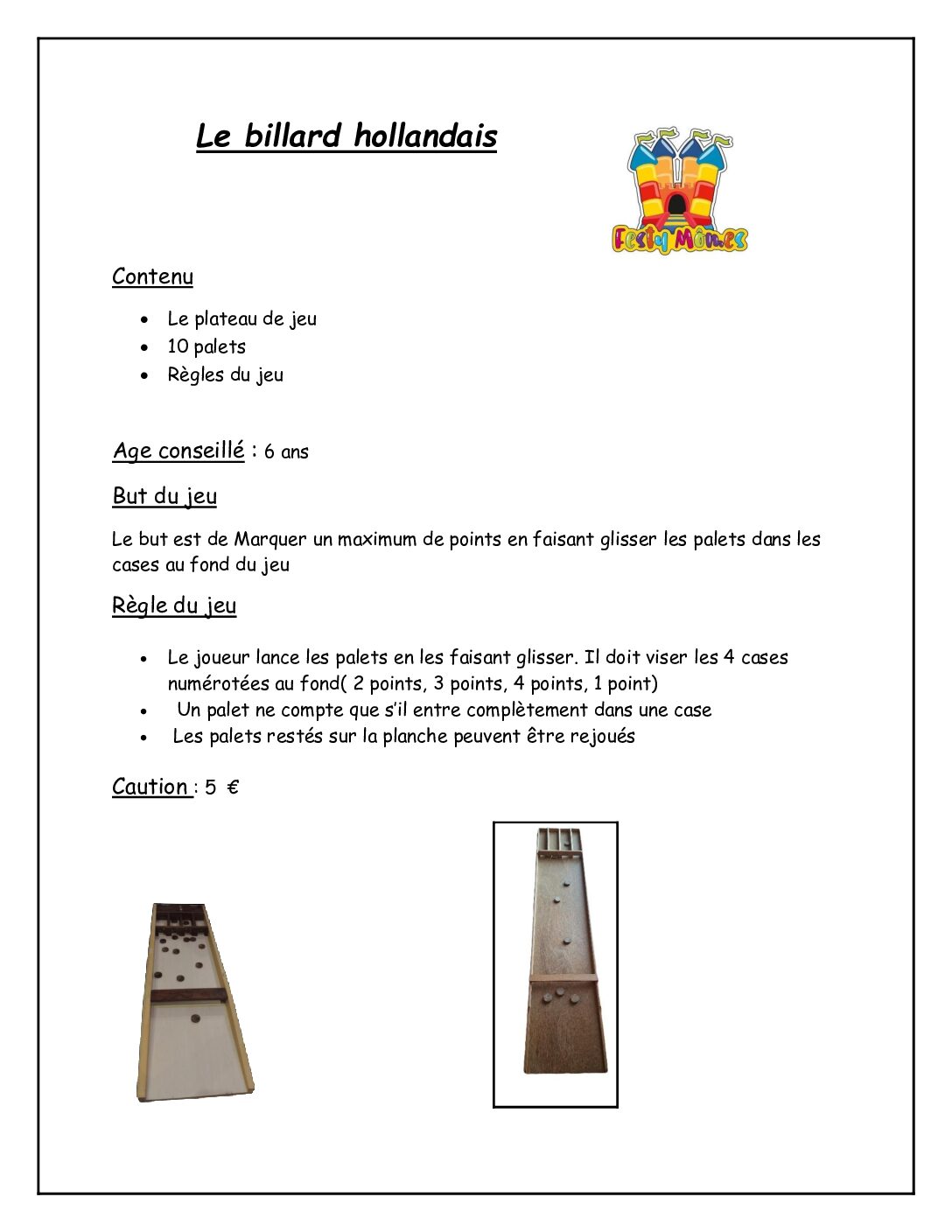 Grand billard hollandais – Image 2