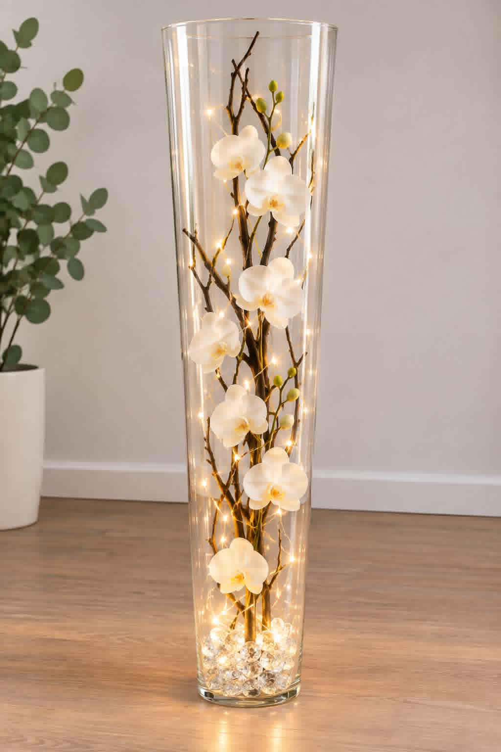 Grand vase en verre